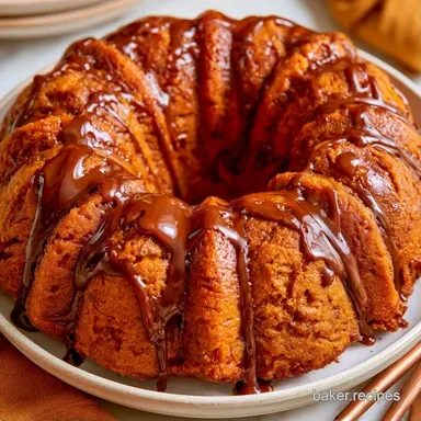 Pumpkin Espresso Bundt Cake for 12 Recipe Card