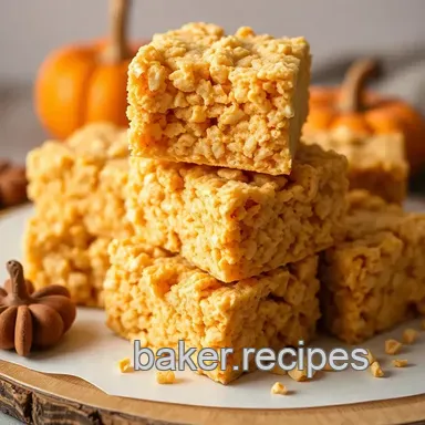 Easy Pumpkin Pie Rice Krispies Treats: A Cozy Fall Delight Recipe Card