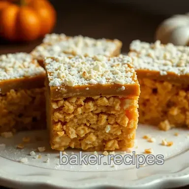 Easy Pumpkin Pie Rice Krispies Treats: A Cozy Fall Delight