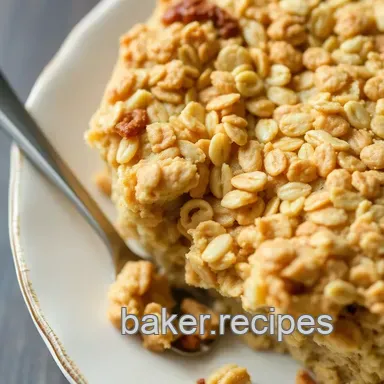 Quick Baked Oats No Banana Delightful Treat Recipe Card