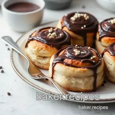 Quick Cinnamon Rolls with Chocolate Delight Recipe Card