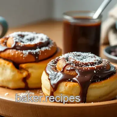 Quick Cinnamon Rolls with Chocolate Delight