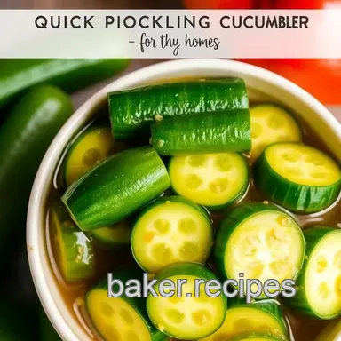 Quick Pickling Sour Cucumbers for Crunchy Joy Recipe Card