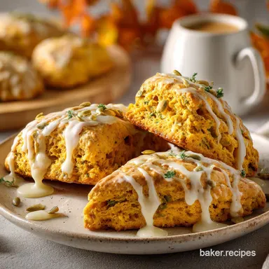 Pumpkin Scones Recipe: Crispy Baked in 20 Minutes Recipe Card