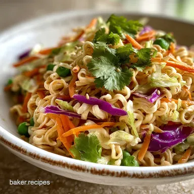 Ramen Noodle Salad Recipe Ready in 25 Minutes Recipe Card