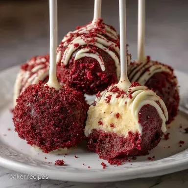 Red Velvet Cake Pops: Ultimate Cream Cheese Frosting Recipe Recipe Card
