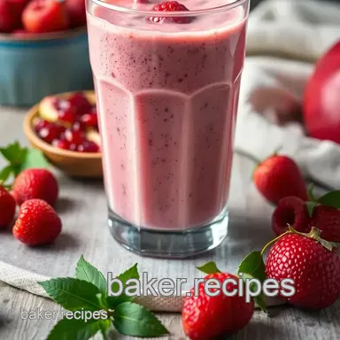 Easy & Refreshing Blend Raspberry Pomegranate Smoothie Delight: A Daily Boost of Antioxidants Recipe Card