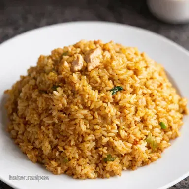 RestaurantStyle Chicken Fried Rice chinese rice recipe Recipe Card