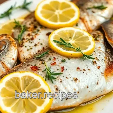 Roasted Bronzini with Fresh Herbs &amp Lemon