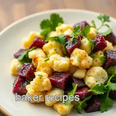 Roasted Cauliflower Beet Salad | Healthy Dish