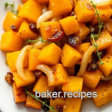 Roasted Onion Squash Sweet & Savory Delight Recipe Card