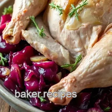 Roasting Goose with Comforting Red Cabbage Recipe Card