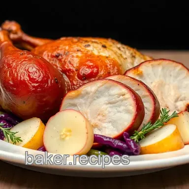 Roasting Goose with Comforting Red Cabbage