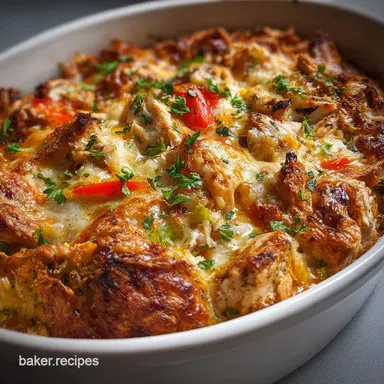 Rotisserie Chicken Casserole Recipe in 40 Minutes Recipe Card