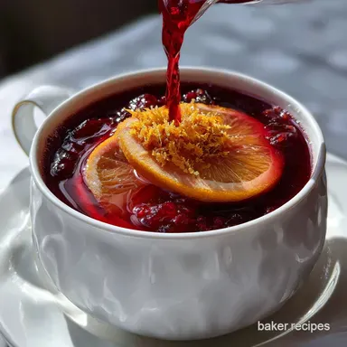 Christmas Punch Recipe: Spiced Cranberry Orange Delight Recipe Card