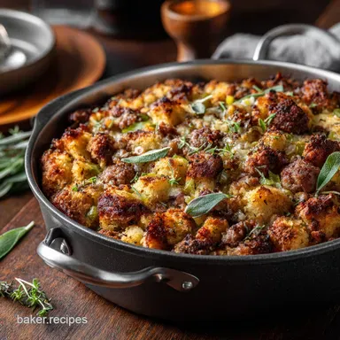 Thanksgiving Stuffing Recipe: The Ultimate Crispy Sage Sausage Bake