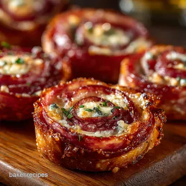 Salami Cream Cheese Roll Ups Easy Pinwheel Party Bites Recipe Card