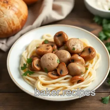 Saut&eacute;ed Sausage Mushroom Comfort Dish