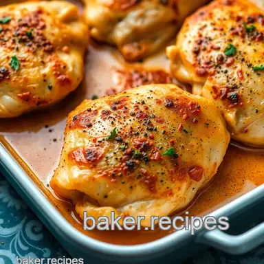 Easy & Juicy Baked Bone-In Chicken Breasts: My Herb-Glazed Perfection Recipe Card