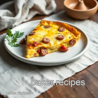 Easy Savory Frittata with Sausage & Cheddar Cheese: A Family Favorite! Recipe Card
