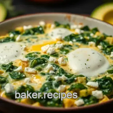 My Easy Healthy Egg Breakfast Recipes: Savory Spinach & Feta Scramble