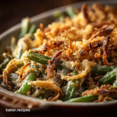 The Ultimate Green Bean Casserole from Scratch No Cans Recipe Card