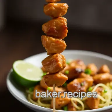 Satay Chicken Skewers: Better Than Takeout (Seriously!) Recipe Card