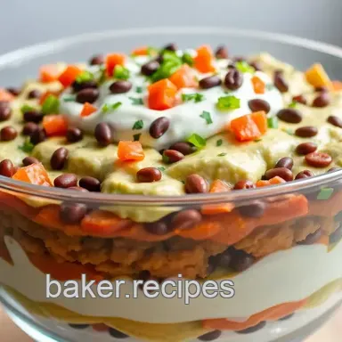 Seven Layer Dip in Trifle Dish: The Ultimate Party Appetizer!