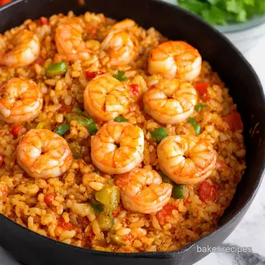 Shrimp Jambalaya Easy OnePot Shrimp and Rice Recipes Recipe Card
