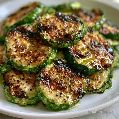 Simple Grilled Zucchini in 12 Minutes Recipe Card
