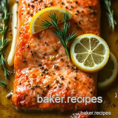Easy Baked Salmon in Oven: Lemon Herb Perfection! Recipe Card