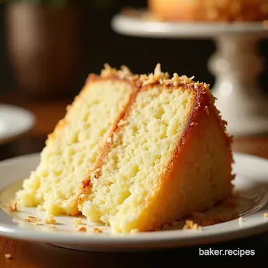 Simply Divine Coconut Cake A Taste of Paradise Recipe Card