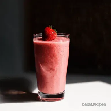 Sunshine in a Glass Simply strawberry smoothie Recipe Recipe Card