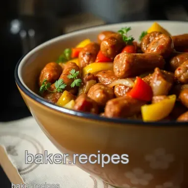 My Family's Favourite Sausage and Peppers Recipe: A Hearty Italian Classic Recipe Card