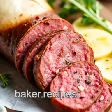 Slow-Cooked Beef Salami for Your Charcuterie Recipe Card