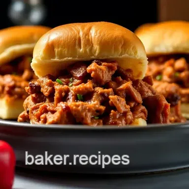 Easy Slow Cooker Meals: BBQ Pulled Pork Sliders - Yum! Recipe Card
