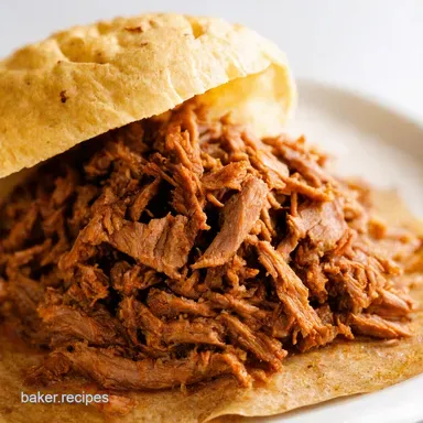 Easy Carnitas Recipe Crock Pot Authentic Pulled Pork Recipe Card
