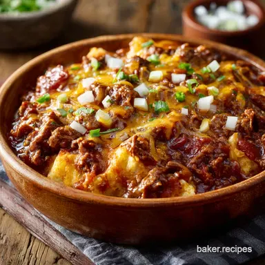 Slow Cooker Cowboy Casserole The Ultimate BBQ Comfort Dinner Recipe Card