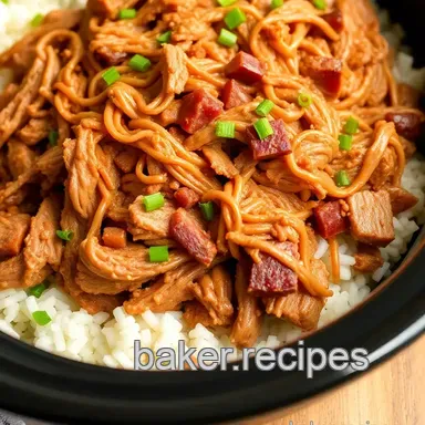 Slow Cooker Pulled Pork with Smoky Flavor Recipe Card