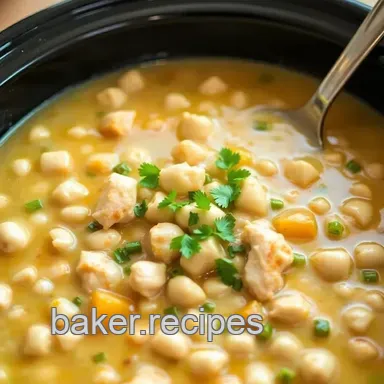 Comforting Slow Cooker White Chicken Chili: A Hearty Family Favorite Recipe Card
