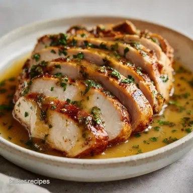 Turkey and Gravy: Slow-Roasted Perfection Herb Gravy Recipe Card