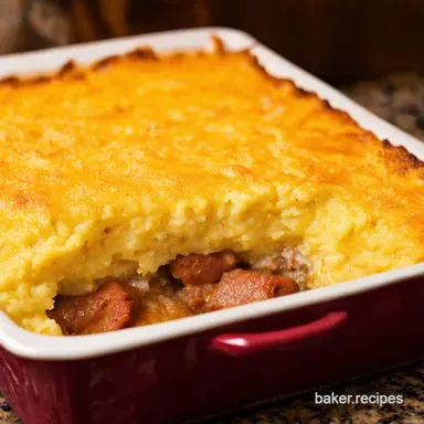 Smoked Sausage Recipes Cheesy Grits Casserole Southern Style Recipe Card