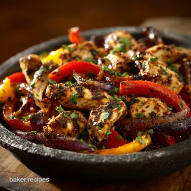 Chicken Fajita Marinade: Smoky Zesty Secret for Sizzling Fajitas Recipe Card