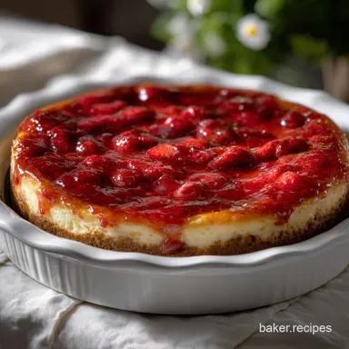 Strawberry Cheesecake: Smooth, Silky Crack-Proof Recipe Card