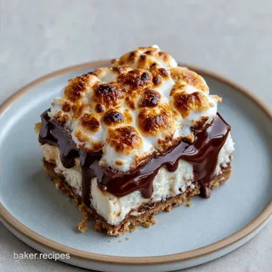 Smores Cheesecake Bars for 16 Servings