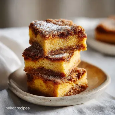 Snickerdoodle Blondies in 35 Minutes