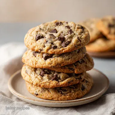 Soft and Chewy Chocolate Chip Cookie Recipe for 24 Cookies Recipe Card