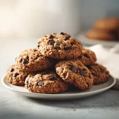 Soft Chewy Oatmeal Chocolate Chip Cookies in 20 Minutes Recipe Card