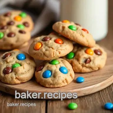 How to Bake Peanut Butter M&M Cookies | Soft & Chewy: A Sweet Classic! Recipe Card
