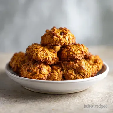 Soft and Chewy Pumpkin Oatmeal Cookies Baked in 27 Minutes Recipe Card